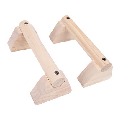 Wood Push Up   with Base Non Slip Pad Handstand Practice Support Pole for Home Fitness Workout
