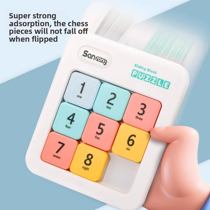 3*3/4*4/5*5 Children Learning Math Puzzle Toys Children's Educational Toy Magnetic Sliding Block Number Puzzle Arrangement Game