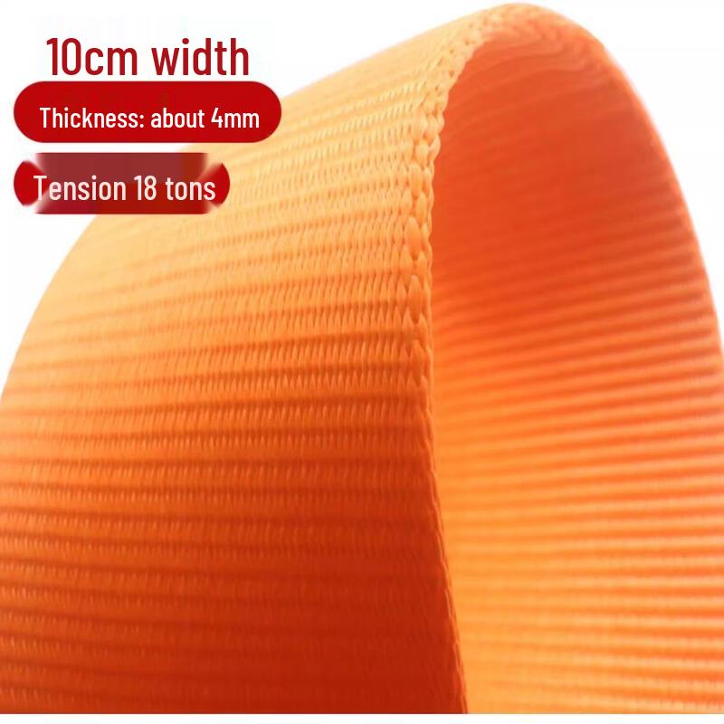 Jundingying 15-Ton Heavy Duty Double Hook Ratchet Tie-Down Strap, 5m x 10cm
