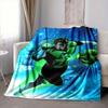 1pc Green Lantern Ring Flannel Throw Blanket Soft, Warm & Cozy for Couch, Bed, Office, and Travel Versatile All Season Gift, Christmas present