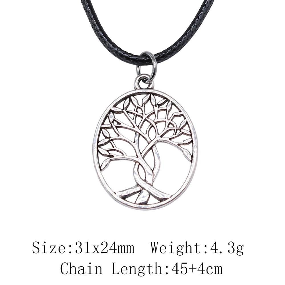 Valentinstag Halsdekoration Lebensbaum Baum Halskette Lederkette 45cm Günstige Dinge Choker Hals