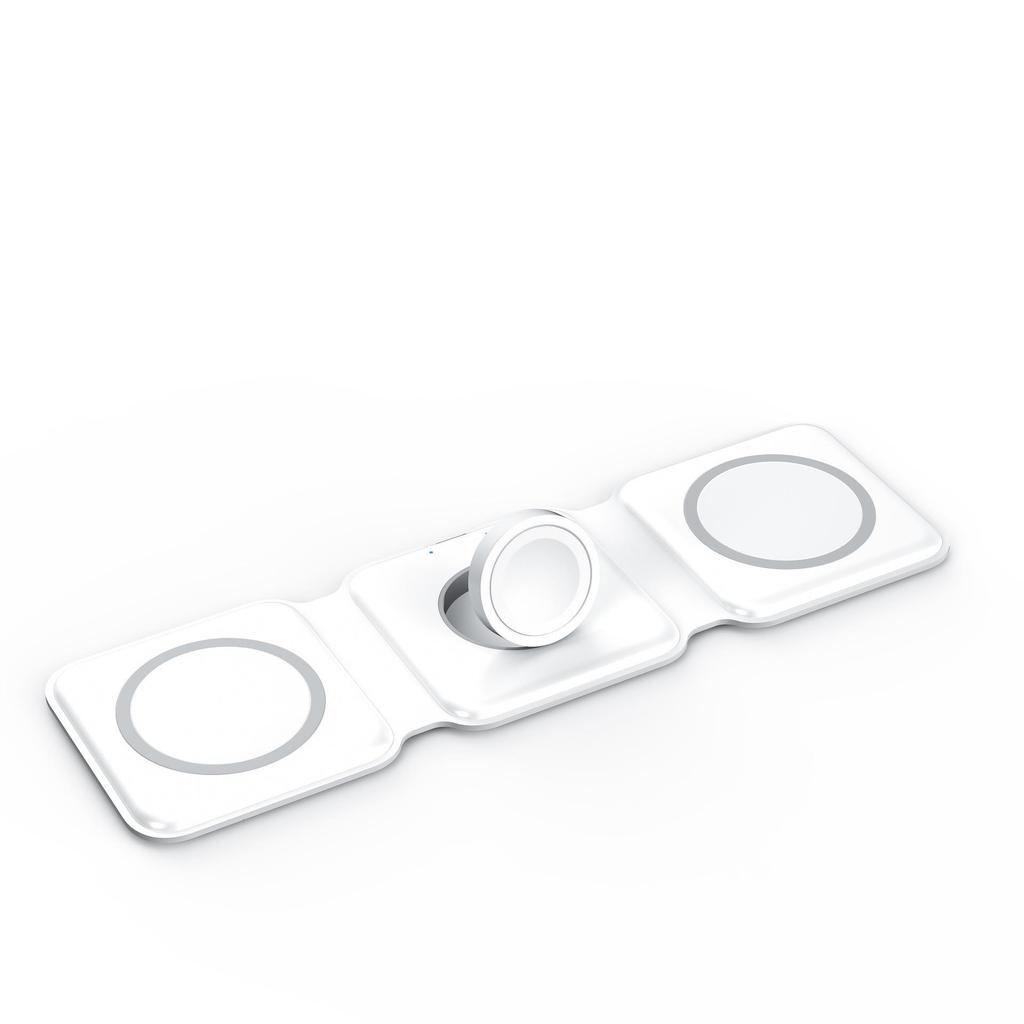 MagSafe 3-in-1 Wireless Charger: Magnetic Dock for Apple Watch, Earbuds & Phone