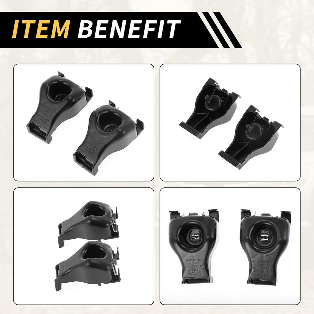 2 Pcs Front Bumper Support Bracket for Toyota Tacoma 2005-2015 Left Right Side Bumper Frame Support Retainer Bracket Hold Mount Set No.5211504060