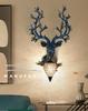 Sika Deer Wealth-Attracting Retro Wall Lamp for Living Room, Bedroom, Hallway, or Staircase