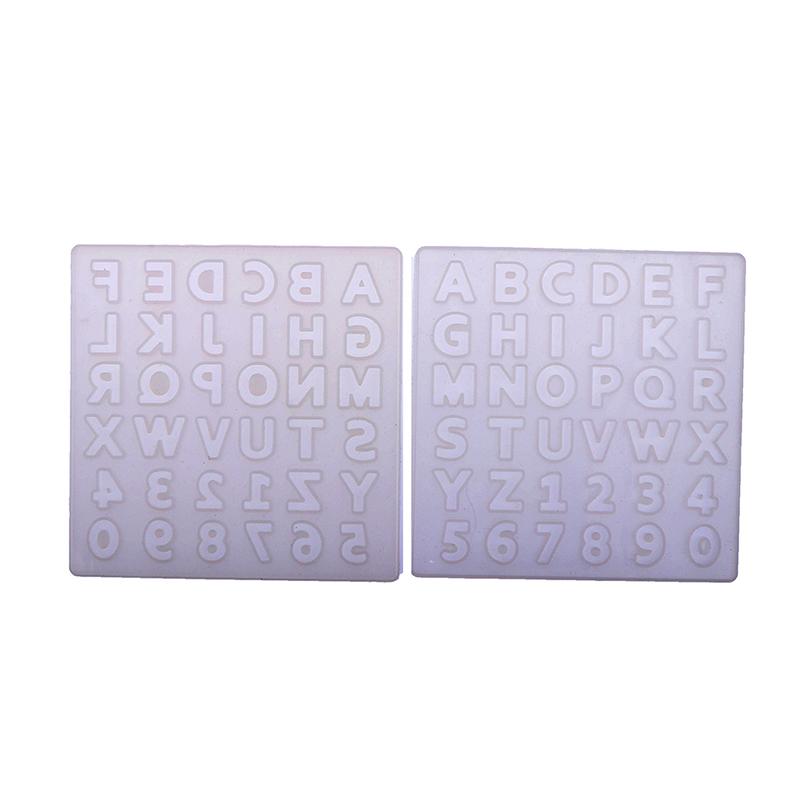 Formă din rășină epoxidică, alfabet, literă, număr, pandantiv, turnare, din silicon