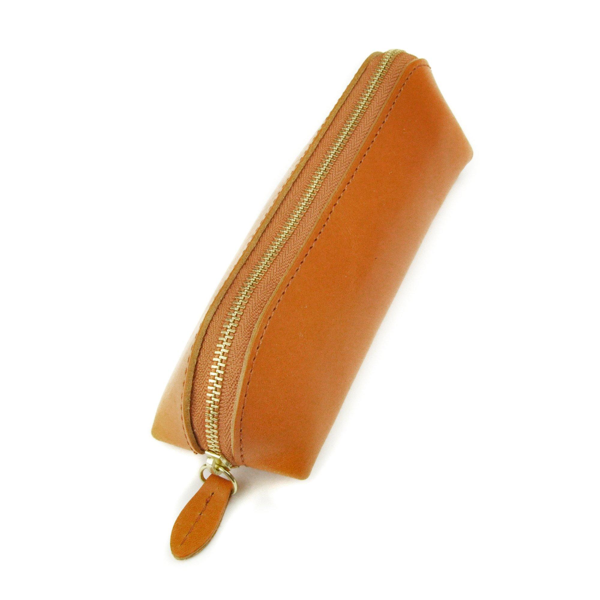 

Tochigi Leather Pencil Genuine Cowhide Made in Japan Case, Leather, Leather, (Camel)