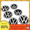 YKPSC1 For VW Volkswagen Jetta MK5 Golf 4pcs Black Silver New VW Car Wheel Center Sticker Logo Rim Cap Hub Cover Hubcap Badge Emblem De