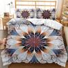 Povlak na přikrývku Bohemian Mandala Queen Size Kravata Spirála Povlak na přikrývku Hippie Boho Povlečení Exotická květinová polyesterová přikrývka