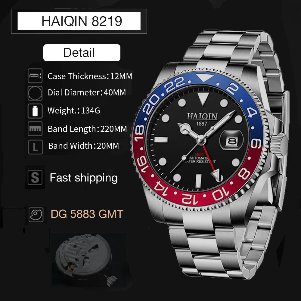 HAIQIN Marca 40MM Orologio da uomo meccanico automatico GMT Moda Orologi  impermeabili luminosi per uomini acquista in modo economico — spedizione  gratuita, recensioni reali con foto — Joom