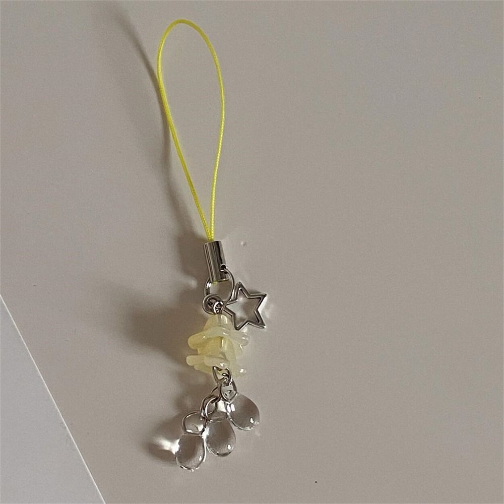 Phone Lanyard Star Jellyfish Pendant Phonestraps Phone Chain Strap Y2k Phone Charm  Car Key Holder