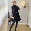 Dress for Woman Cotton Winter Vintage Casual Sleeveless Long Vest Dresses