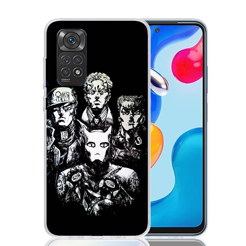 JoJo Kira Yoshikage Killer Queen Phone Case For Xiaomi Redmi Note 15 14 13 12S 12 Pro Plus 11S 11E 11 11T 10S 10 Art Soft Patter