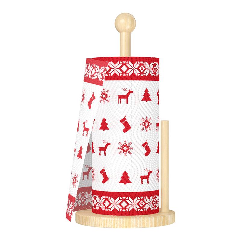 40Pcs/Roll Grease-proof Paper Food Paper Fried Food Paper Dish Towel Christmas Pattern Disposable Snacks Paper Kitchen Supplies