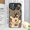 Lustige Cartoon-Hunde-Paar-Handyhülle für iPhone 17 16 11 12 13 14 15 Pro Max XR X XS Mini 8 7 Plus Hüllen Mode-Liebhaber Fundas