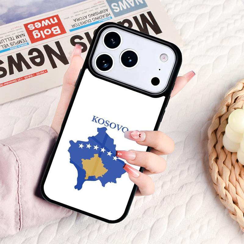 Kosovo Nationalflagge Handyhülle Für IPhone 17 16e 15 14 13 12 11 Pro Max Air Mini Weiche Schutzhülle