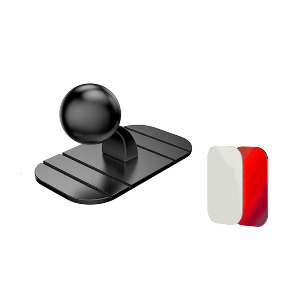 Universal Black Car Holder Suction Base Disk 17mm Ball Head Magnetic Gravity Support Car Phone Holders Accessories чёрный