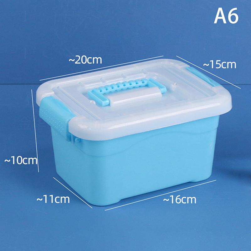 Pp Plastic Storage Box With Lid Portable Kids Toys Student Stationery Jewelry Storage Case Container Cosmetics Sorting Box
