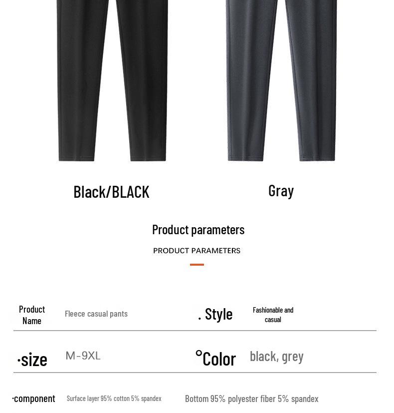 Men's Plus Velvet Thickened Coral Fleece Sweatpants for Autumn/Winter - Large Size Casual Dad Pants