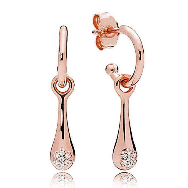 925 Sterling Silver Earring Allure  Of Faith Signature Circles Moments Charm Double Hoop Earring For Women Fashion Jewelry