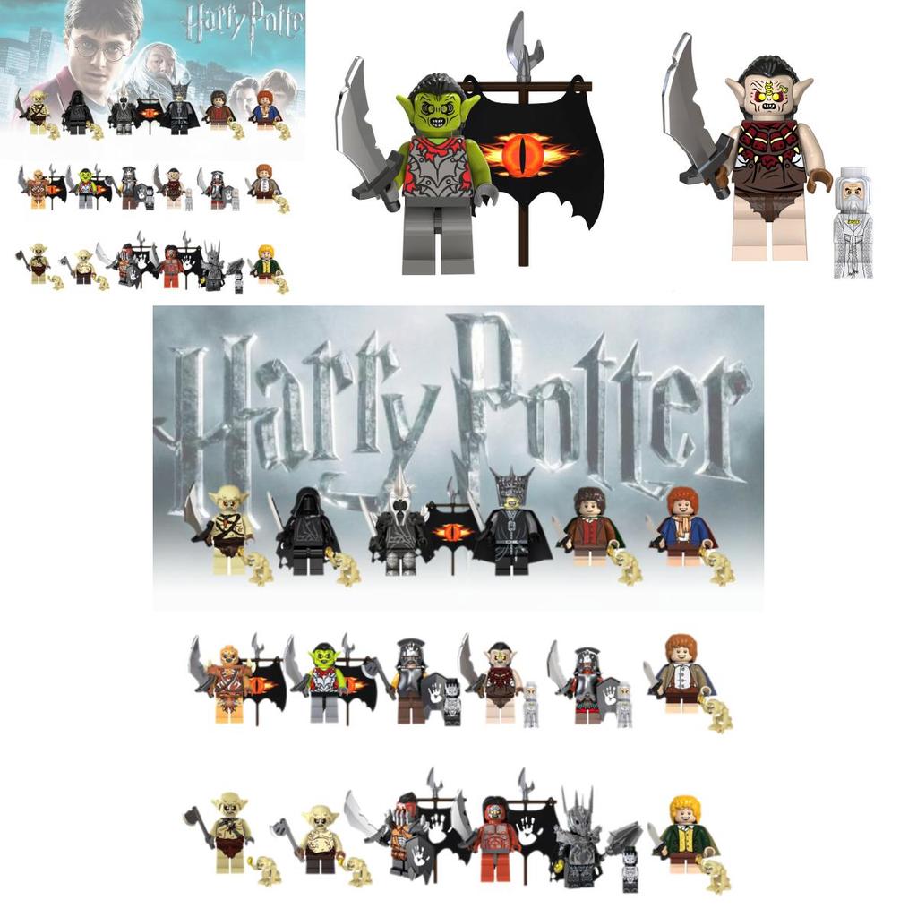 Premium 18 Parça Yüzüklerin Efendisi Ork Goblini Sauron Mini Figür Yapı Blokları Çocuklar ve Yetişkinler İçin