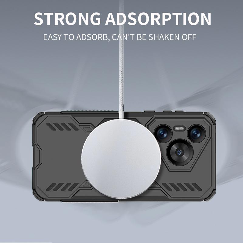 KEYSION Hollow Heat Dissipation Case for Huawei Pura 70 Pro+ Magnetic Cooling Shockproof Phone Cover for Huawei Pura 70 Ultra