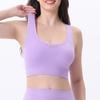 Women Vest Bra Anti-snagging Shockproof Sport Jogging Underwear Hollow Back Detachable Pads Quick Heat