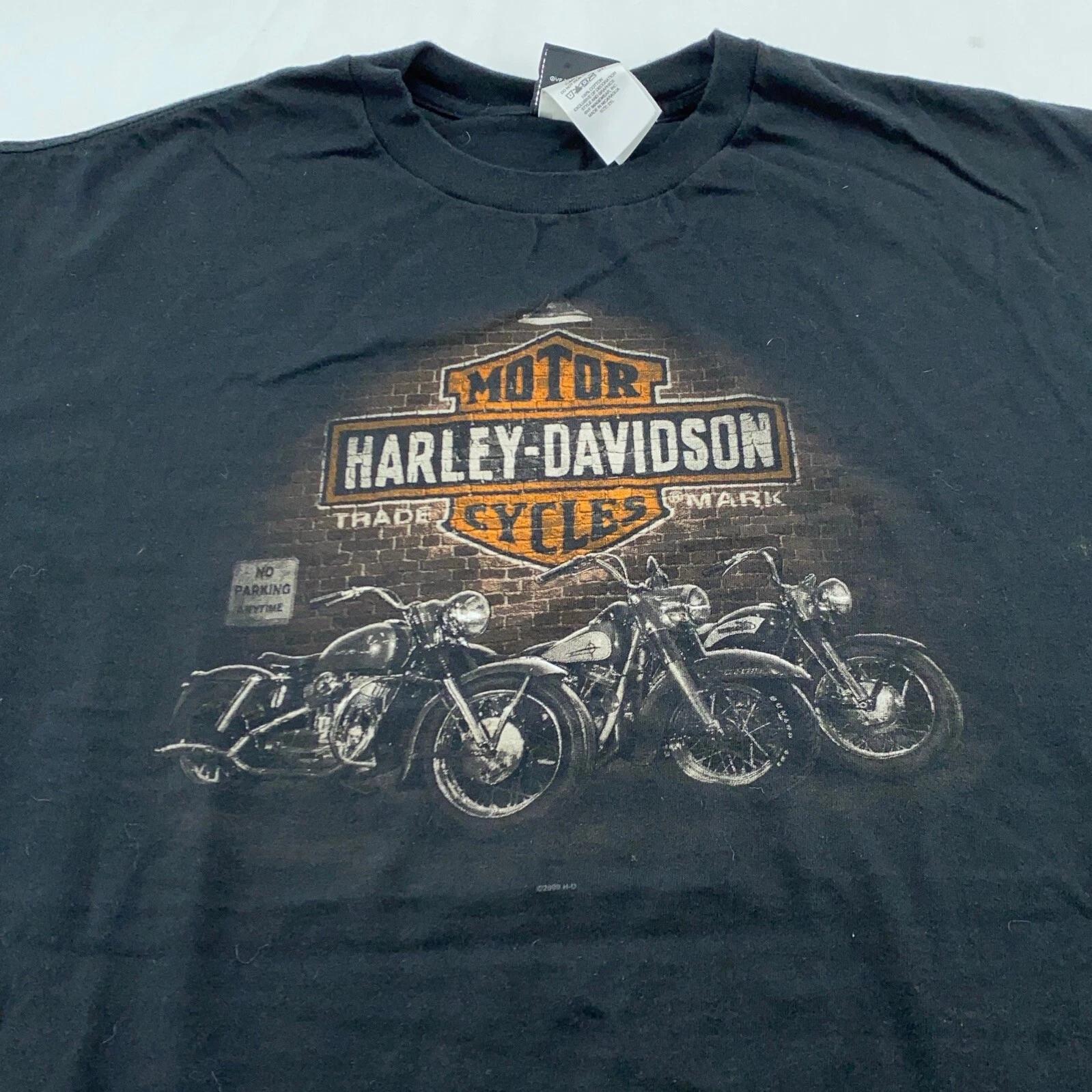 винтажная футболка HARLEY DAVIDSON MOTORCYCLE ПАТАСКАЛА ОГАЙО XL байкерская 2XL