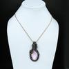 Pink Kunzite Copper Pendant Copper Wire Wrapped Jewelry Kunzite Gemstone Jewelry Handmade Designer Pendant Gift For Mother Copper Jewelry