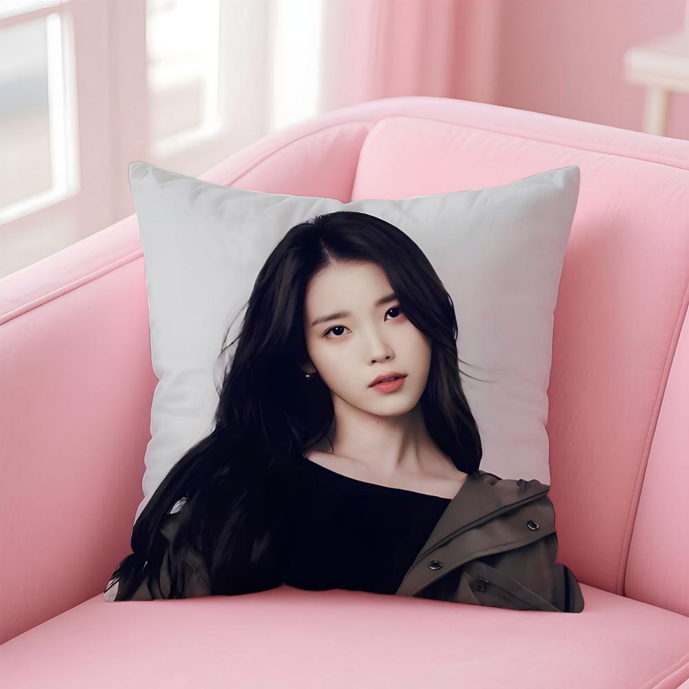 singer versatile IU LLee Jieun Cushion Cover Pillow Case Soft Skin Friendly Fabric Concealed Zipper