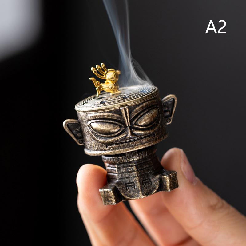 Brass Incense Burner,Metal Aromatherapy Holder,Unscented,Ideal For Yoga Meditation,Bedroom Ambiance,Home Decor