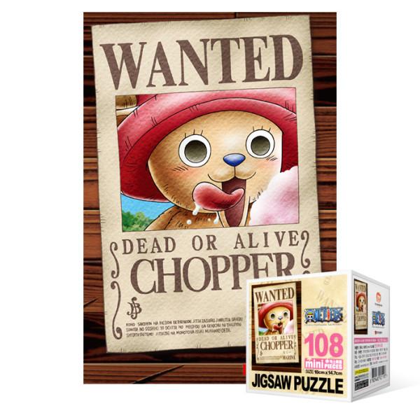 

One Piece - Wanted Tony Tony Chopper [Mini] - головоломка на 108 елементів, популярна корейська головоломка