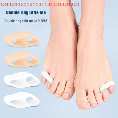 1pair Hallux Valgus Silicone Corrector Gel Foot Care Toe Separator Little Finger Protector Bunion Straightener Pedicure