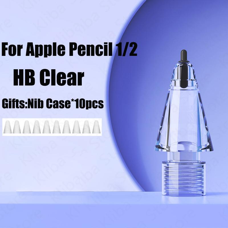 Pencil Tips For Apple Pencil 1/2 Gen Replacement Crystal Diamond Tips For iPad Pencil 1/2 Anti-wear Stylus Pen Tips