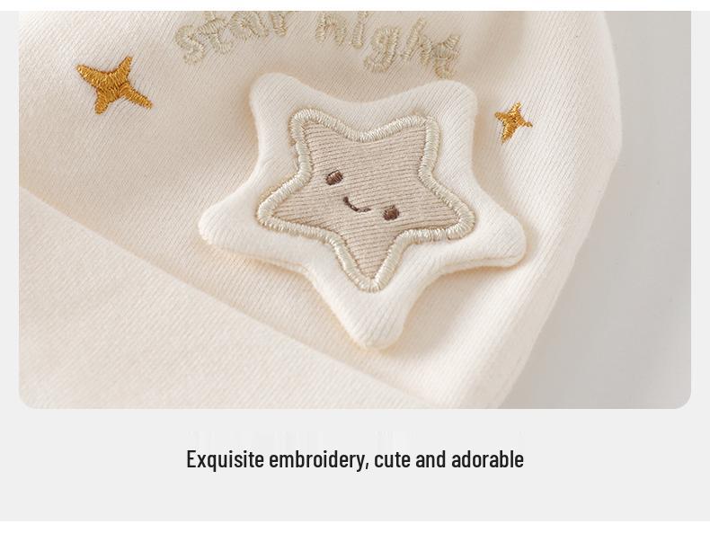 Newborn 0-3 Months Double Layer Baby Hat for Spring & Autumn – Protects Fontanelle