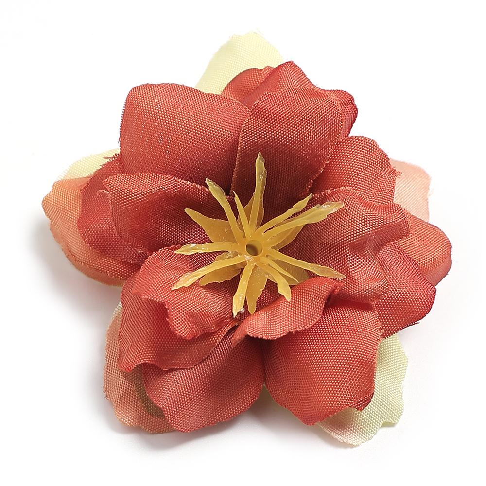 5/10Pcs Artificial Flowers Heads 5.5cm Fake Flowers for Home Decor Garden Wedding Decoration DIY Craft Wreath Gift Accessories