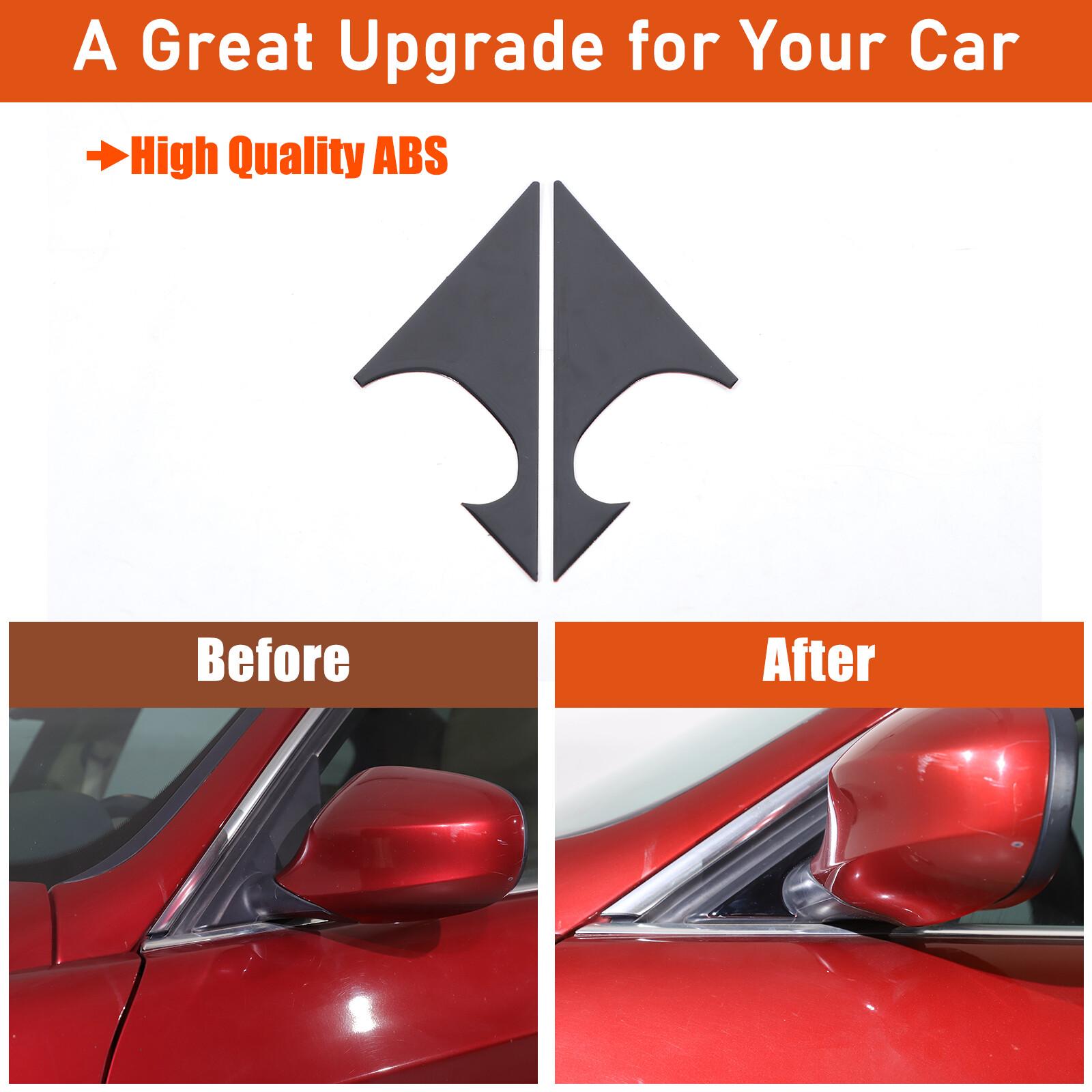 Glossy Black Interior A-Pillar Trim Sticker For BMW 3 Series E90 E91 E92 05-12