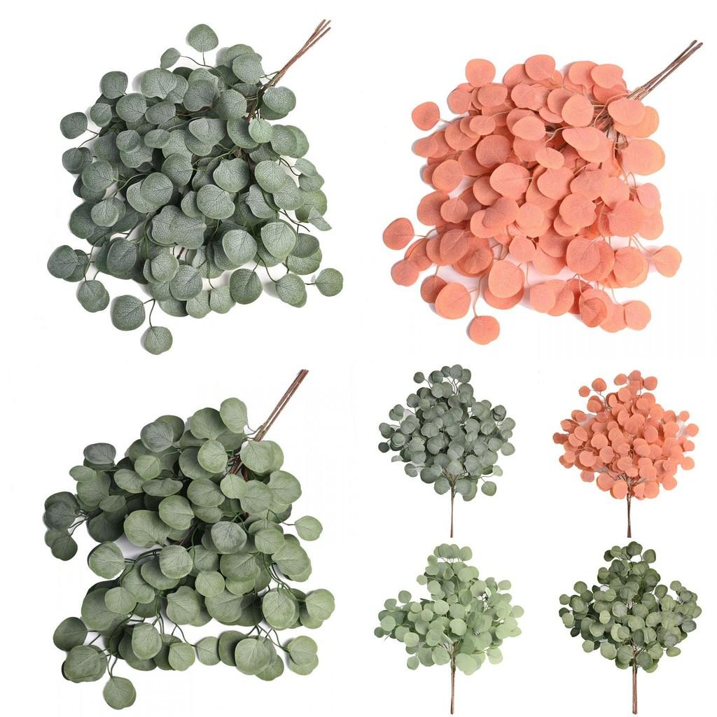Faux Eucalyptus Flower Display With Handpainted Details For Home Decor And Event Decoration