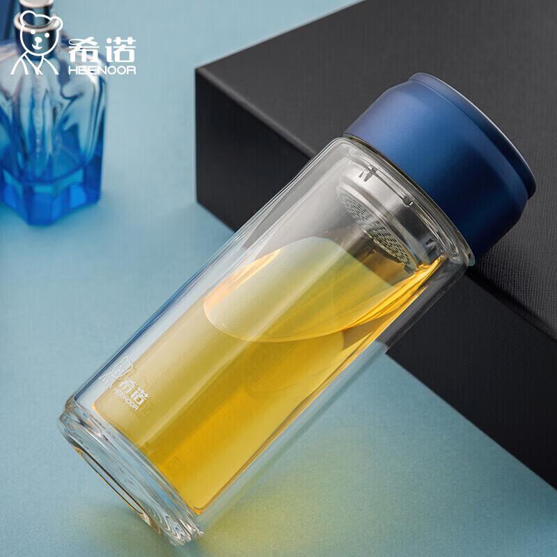 HEENOOR Double-Layer Glass Tea Cup