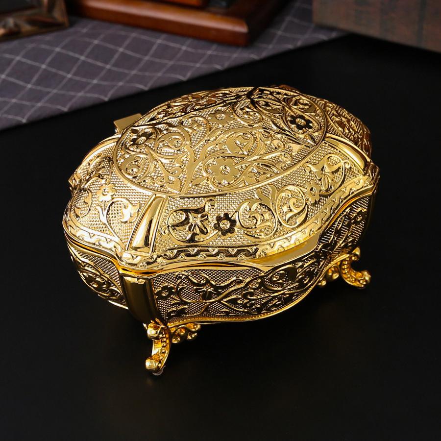 

New creative color aluminum alloy jewelry box jewelry desktop storage jewelry box for girlfriends birthday gifts