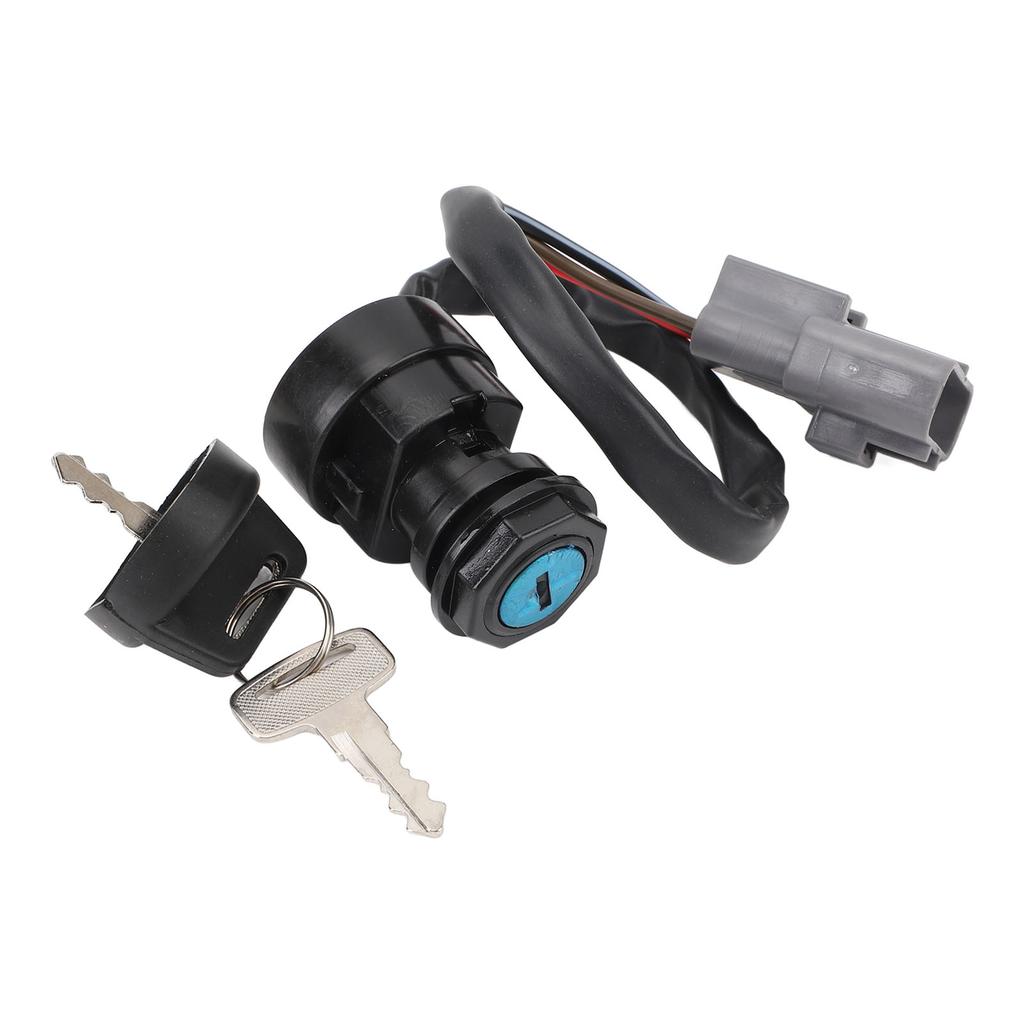 3 Wire ATV Ignition Switch with Key Stable Performance Ignition Starter Switch for Grizzly 700 YFM700 FI