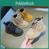 Autumn New Childrens Boots Spring Boys Leather Boots Girls Korean Style Boots Kids Casual Single Shoes