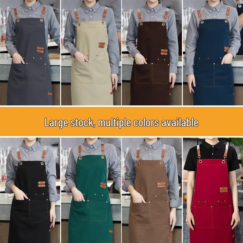 Tablier en toile imperméable avec logo personnalisé: Vêtements de travail résistants à la saleté et à l'huile pour cuisines et restauration