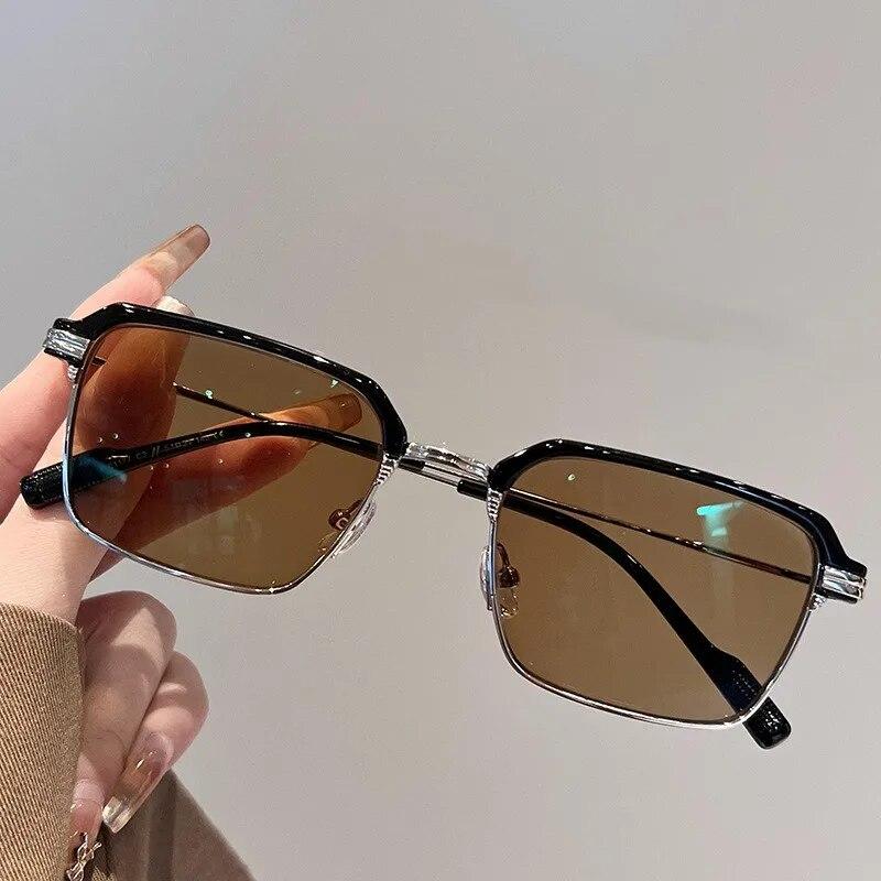 Nowe trendy Fotochromowe okulary krótkowzroczności Mężczyźni Kobiety Okulary zmieniające kolor Okulary przeciwsłoneczne anty UV Luksusowe okulary z minusem dioptrii 0~-4.0