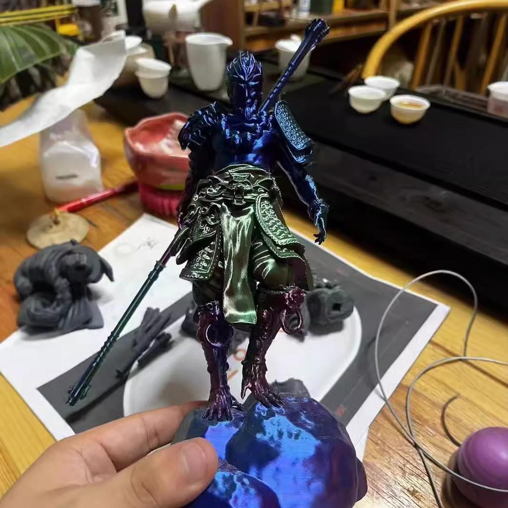 3d Manufacturer Direct Wholesale Black Myth Wukong Statue Chinese Son Goku Keychain Model