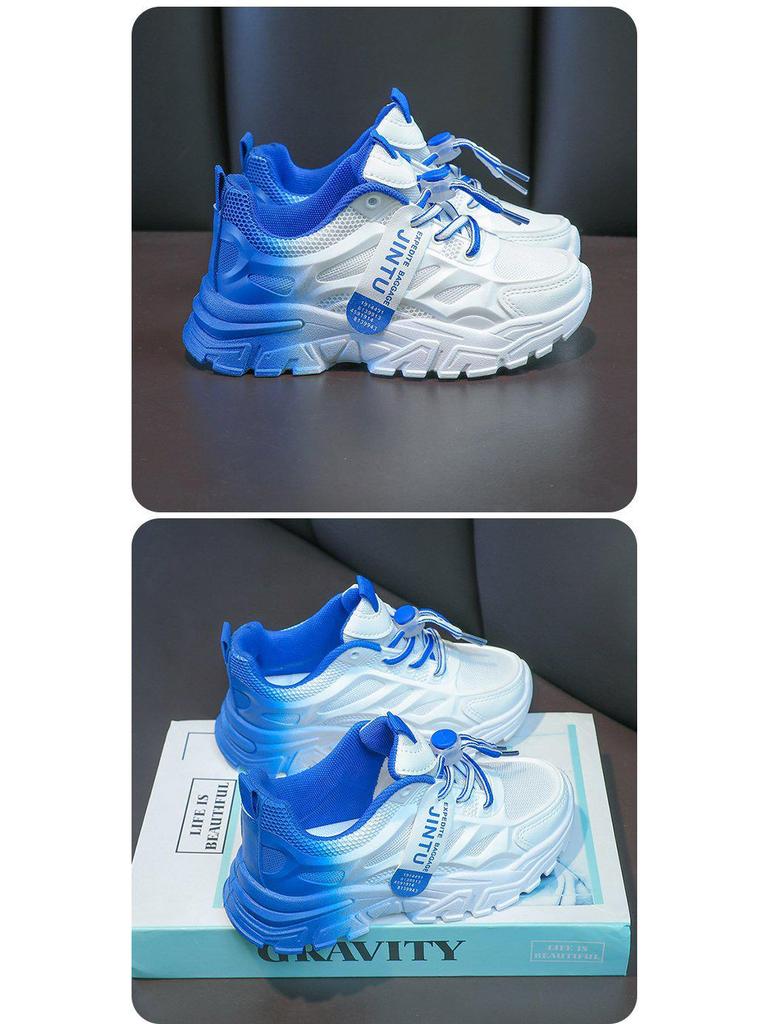 New Gradient Color Sneakers for Kids - Girls' Casual Shoes & Boys' Running Sneakers for Spring and Autumn