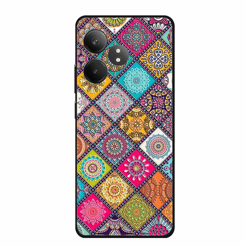 3D Emboss Case For Realme GT Neo6 Neo 6 SE 6SE Phone Case Flowers Silicone Soft Coque For Realme GT 6 T 6T Back Cover Case Funda