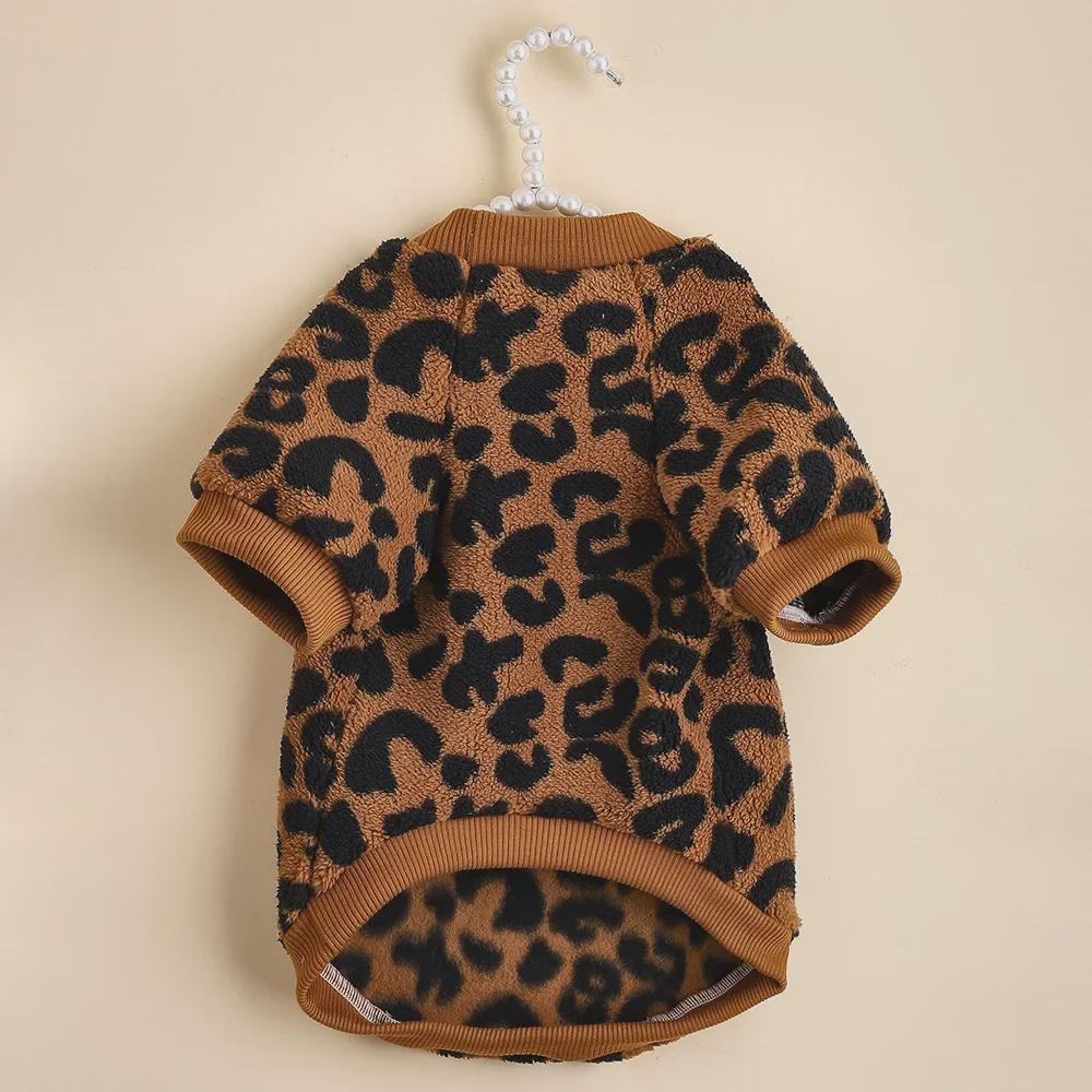 Leopard Print Pullover: Cozy Autumn/Winter Sweater for Cats and Small Dogs