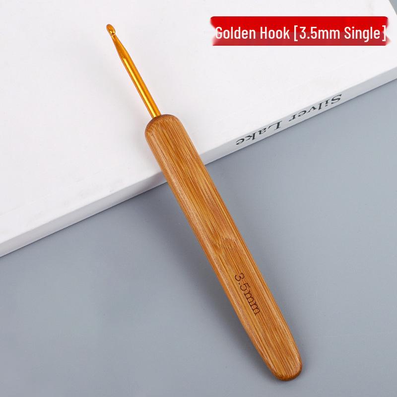 Carbonized Bamboo Handle Crochet Hook for Dreadlock Hair Extensions and Knitting