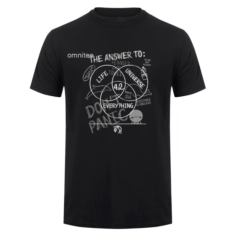 42 Answer To Life The Universe and Everything Dont Panic TShirt The Hitchhikers Guide To the Galaxy T Shirt HJ127