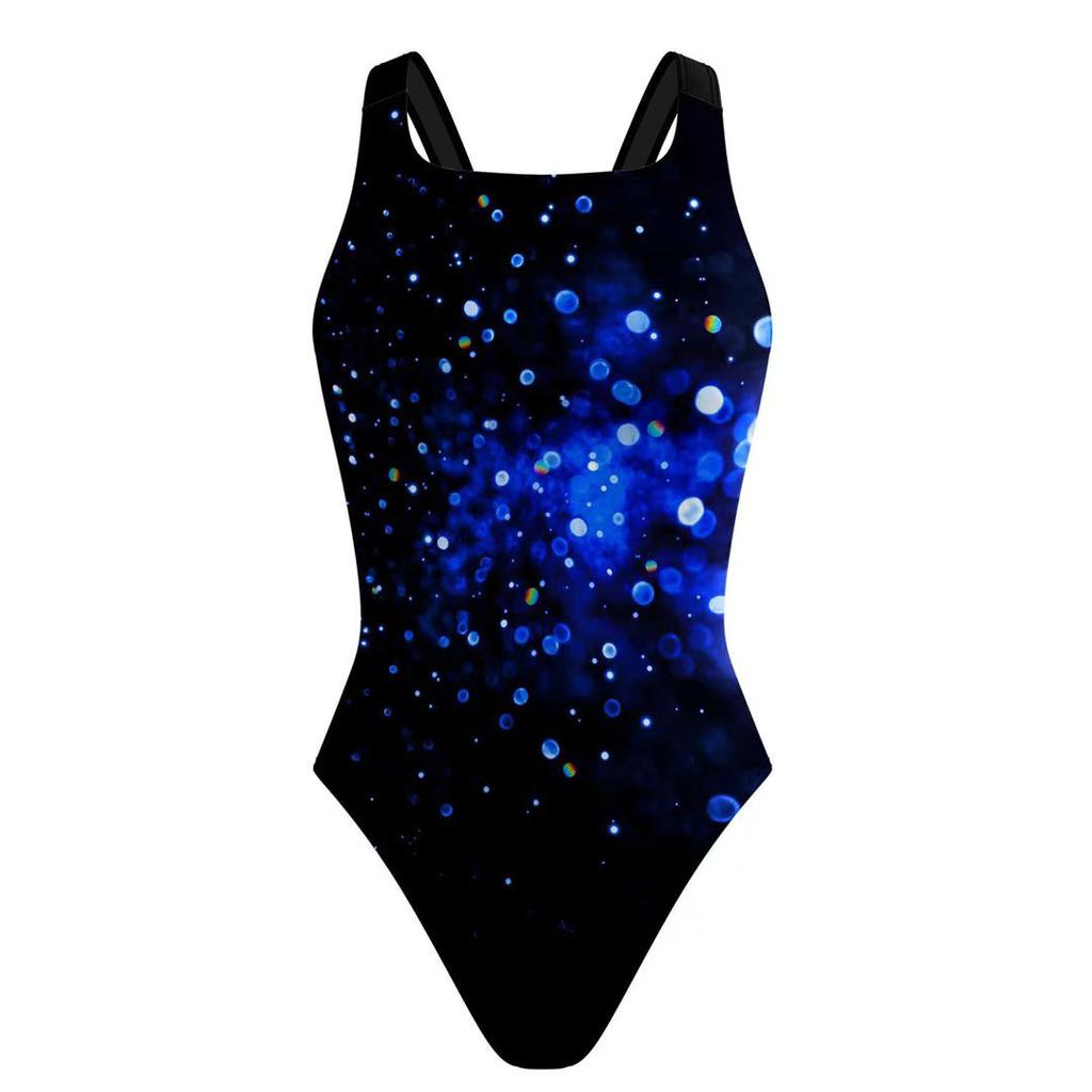 New one-piece bikini digital printing swimsuit tight racing swimsuit women